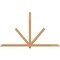 Ekena Millwork Kennewick Timber Gable Bracket, Western Red Cedar, 96"W x 56"H x 3 1/2"D x 3 1/2"F, 14/12 Pitch GBW096X56X0404KEN00SWR - alternate 1